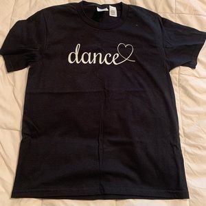 Port & Company Dance T-shirt - Girls Size Medium - Black